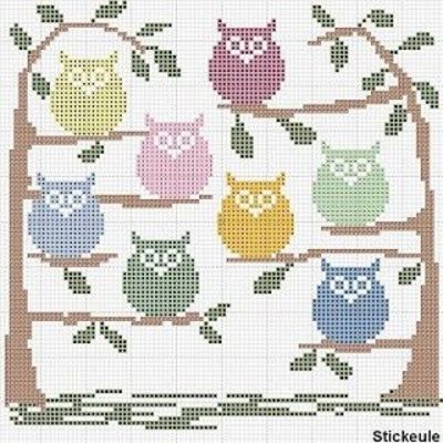 cute hoots: Free Cross Stitch Owl Pattern