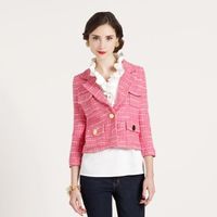 Kate Spade pink tweed jacket. nice.